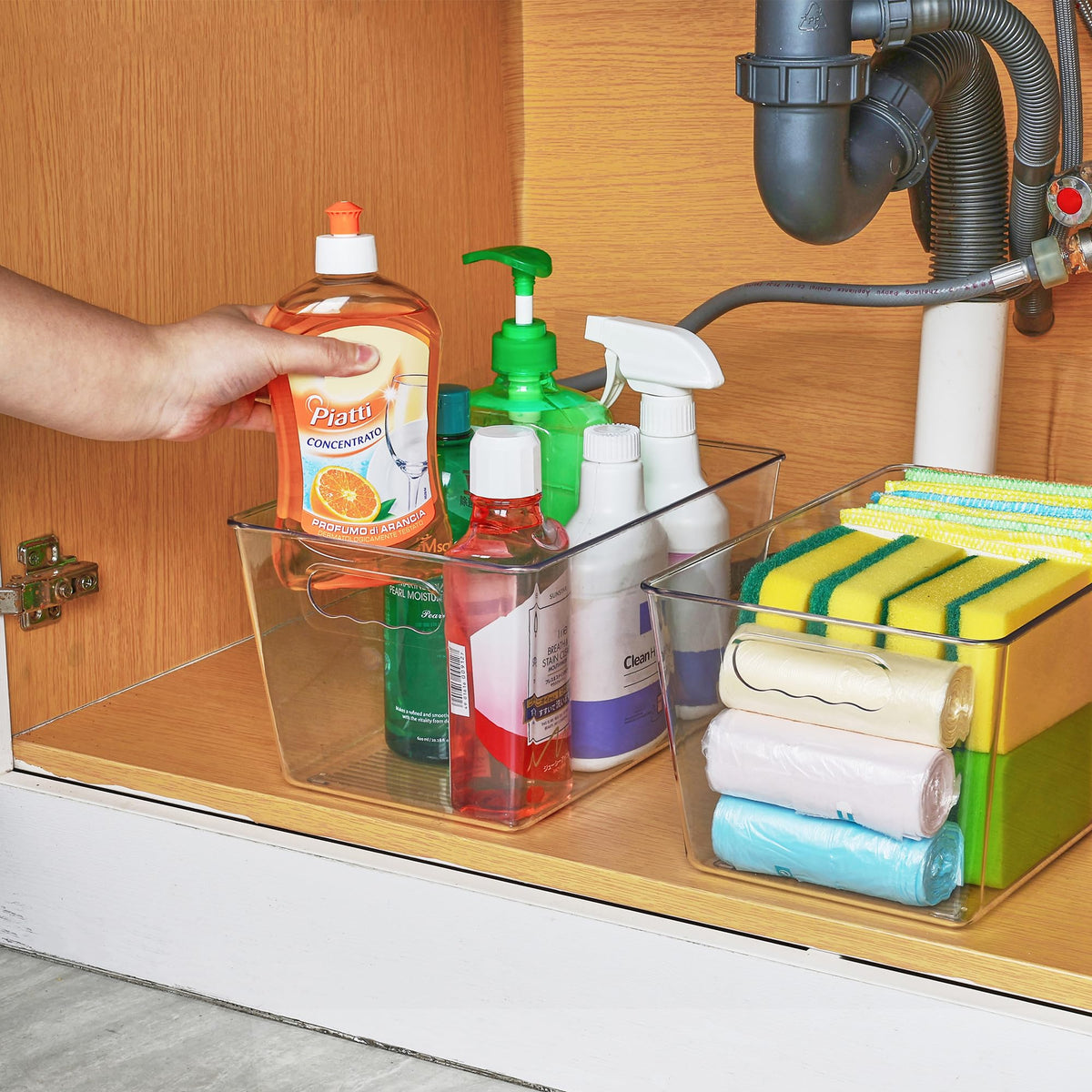 Vtopmart large capacity bin ideal for fridge and pantry organization