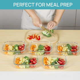 Vtopmart glass containers are BPA-free and dishwasher safe.