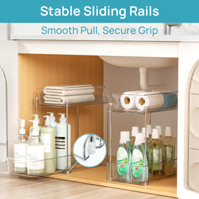 Vtopmart pantry pull-out storage aids compact kitchen organization