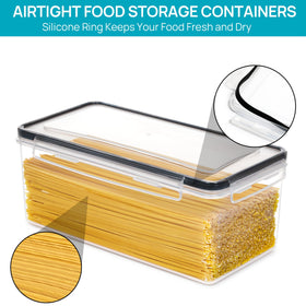 Vtopmart side-locking lid with gasket prevents air exposure and preserves freshness