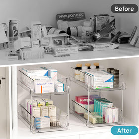 Vtopmart silicone non-slip pads stabilize drawers during extension