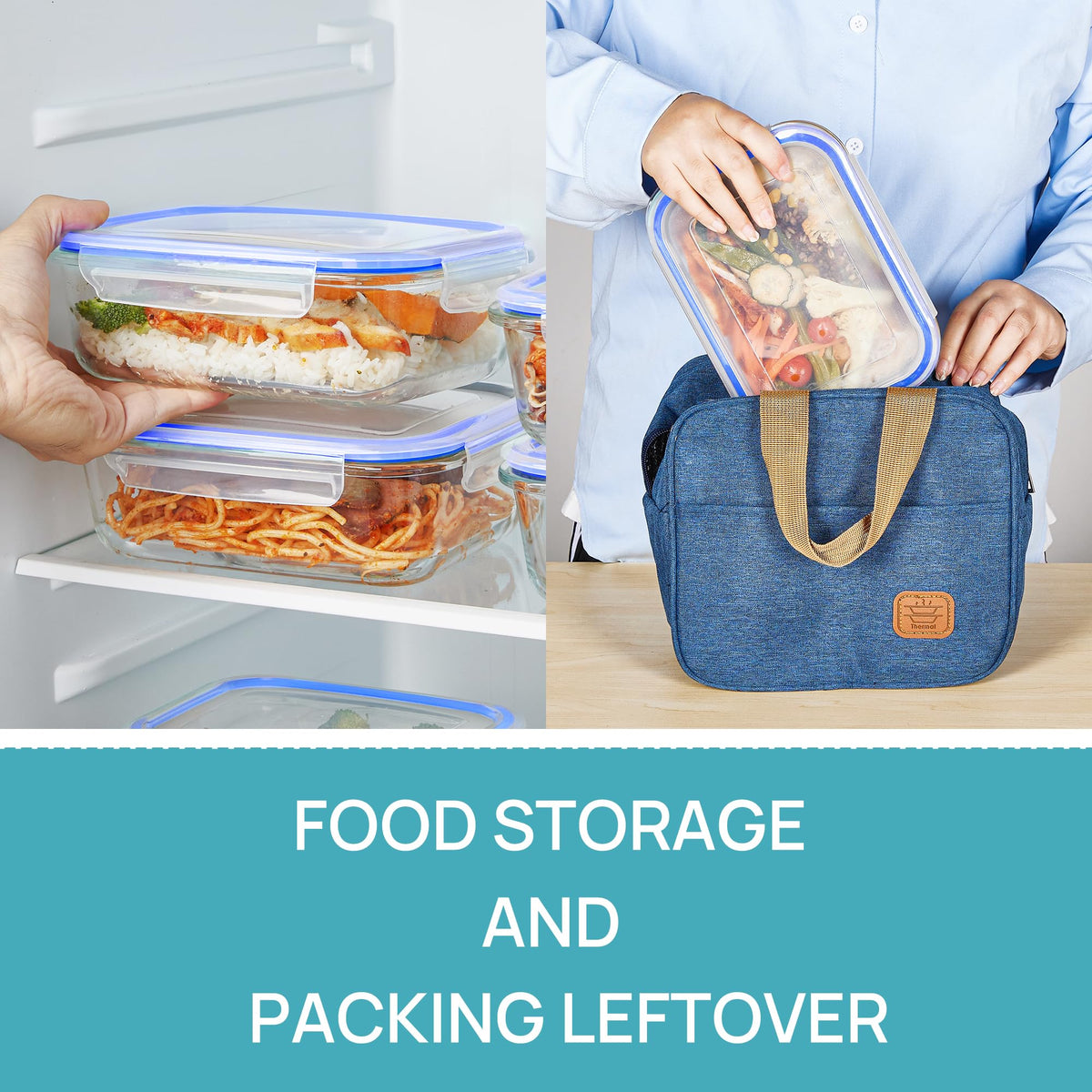 Vtopmart stackable design saves fridge space and simplifies organized storage.