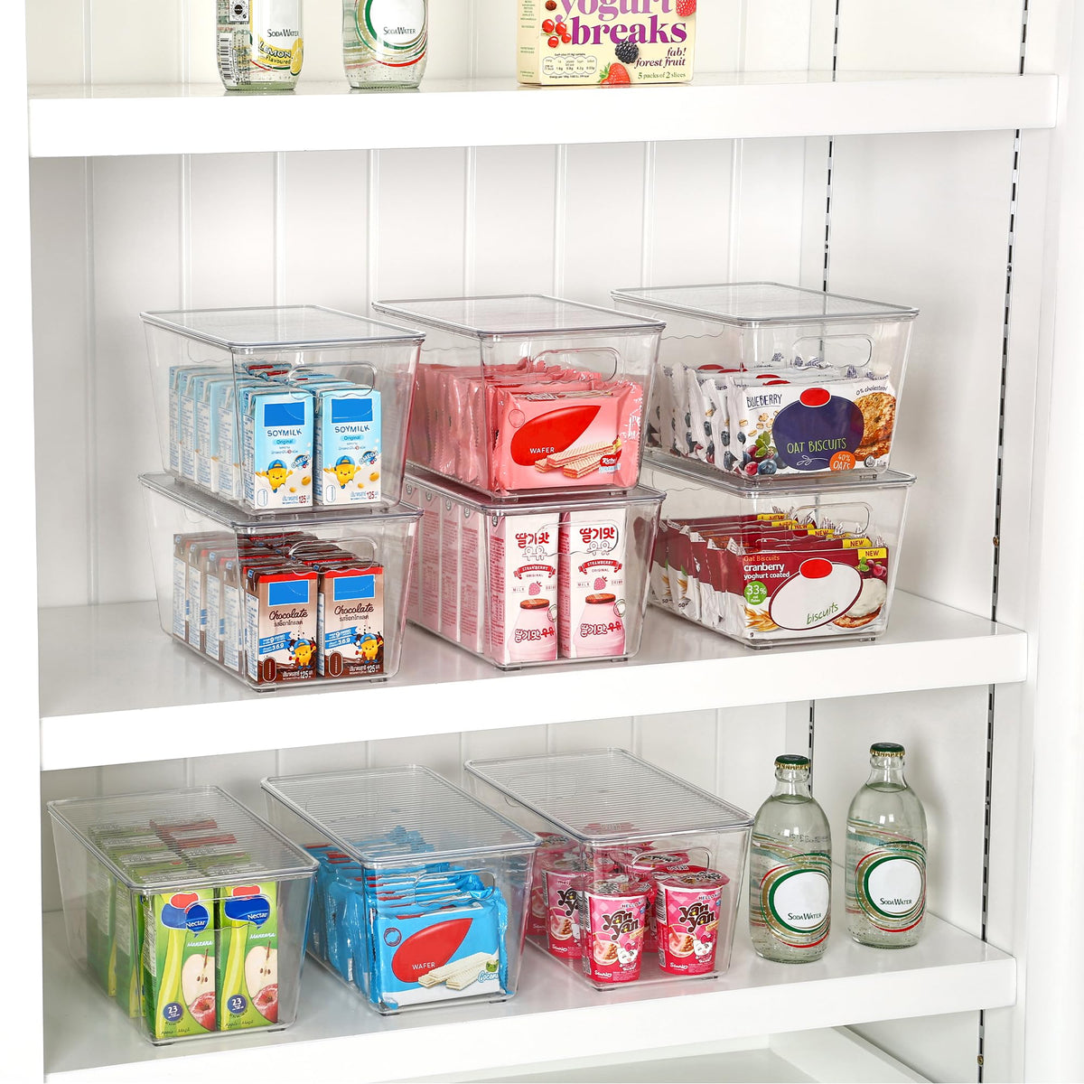 Vtopmart BPA-free polyethylene bin provides sturdy, long lasting storage