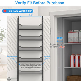 VyGrow versatile 8-tier design fits pantry, kitchen, laundry.