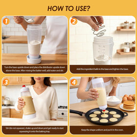 Vyrix stand base provides stable support during busy brunch prep
