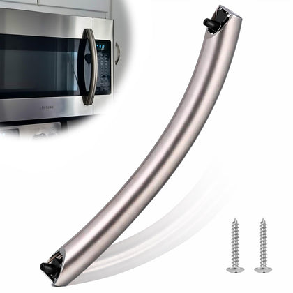 Wadoy ME16A4021AS door handle front view highlighting durable aluminum alloy construction.