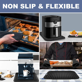 Walfos multifunctional silicone mat doubles as pot holder and drying mat.