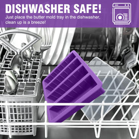 Walfos purple silicone mold adds color and versatility to kitchen tasks.