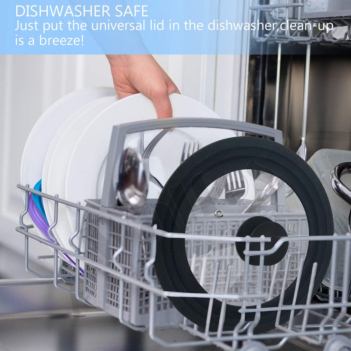 Walfos universal lid cool-touch knob and dishwasher-safe design