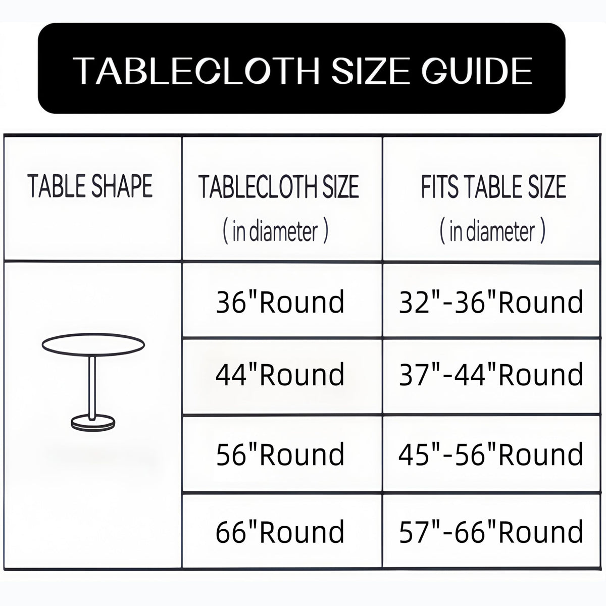 Walrus elastic edge fitted design keeps the tablecloth in place