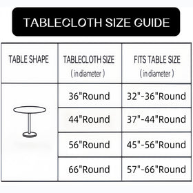 Walrus Elastic Edge Round Tablecloth fits snugly for mess-free meals.
