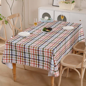Walrus flannel-backed tablecloth showing soft backing and stability on a table