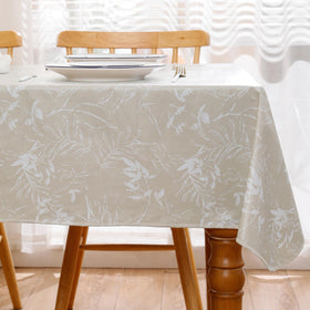 Walrus flannel-backed tablecloth with buffalo plaid adds warm charm to gatherings.