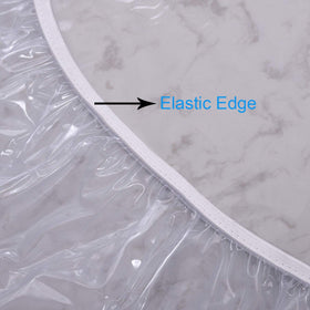 Walrus round table protector keeps surfaces clean during family dinners.