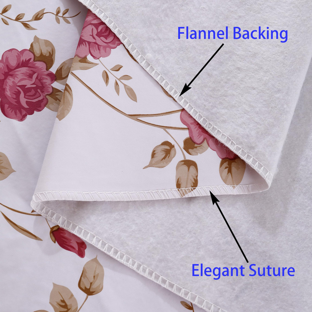 Walrus heavy-duty vinyl with flannel backing provides a soft underlay