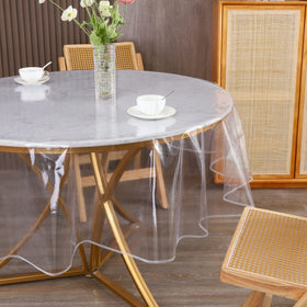 Walrus tablecloth protector demonstrates durable, reusable material for everyday dining.