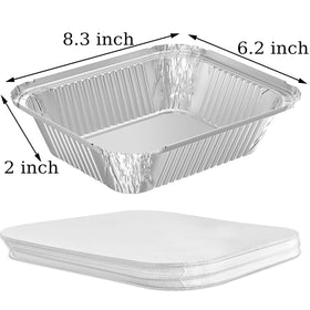 WANBAO stackable aluminum takeout containers saving counter space.