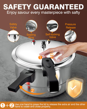 Sturdy aluminum pot construction by WantJoin for durable kitchen performance.