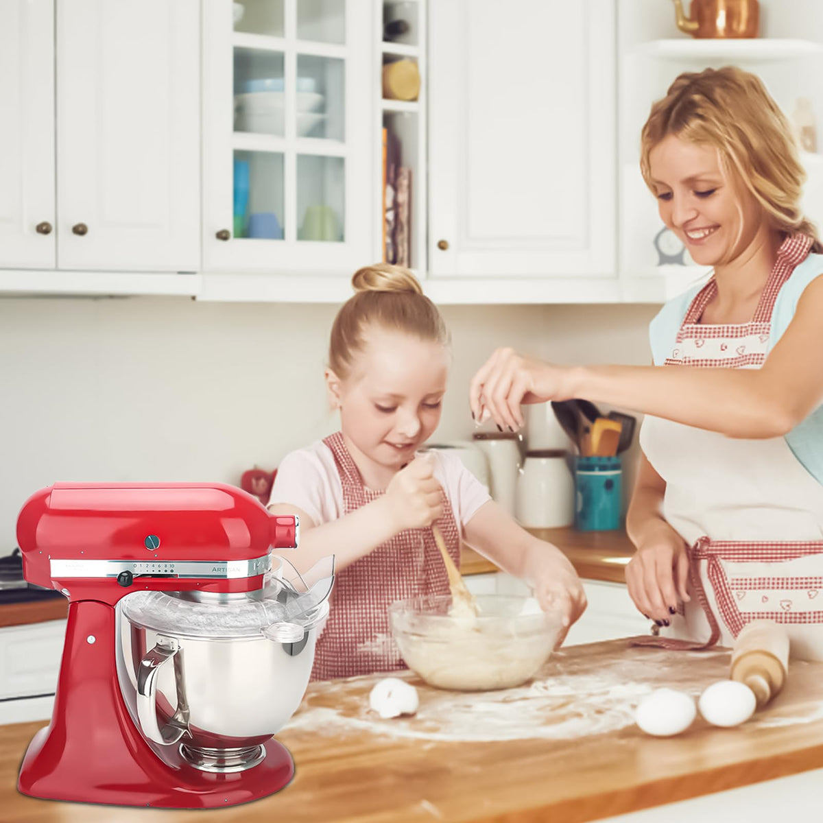Wanyshapy wrap-around shield and dust cover reduce countertop mess