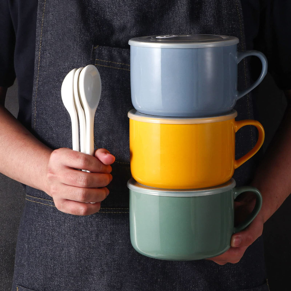 Wareland ceramic surfaces clean easily and resist staining with mild care.