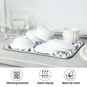 Wassud blue-white pattern adds color while handling everyday drying tasks