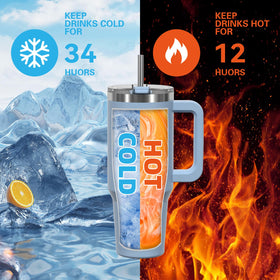 WATERSY double-wall stainless steel construction keeps drinks cooler and durable.