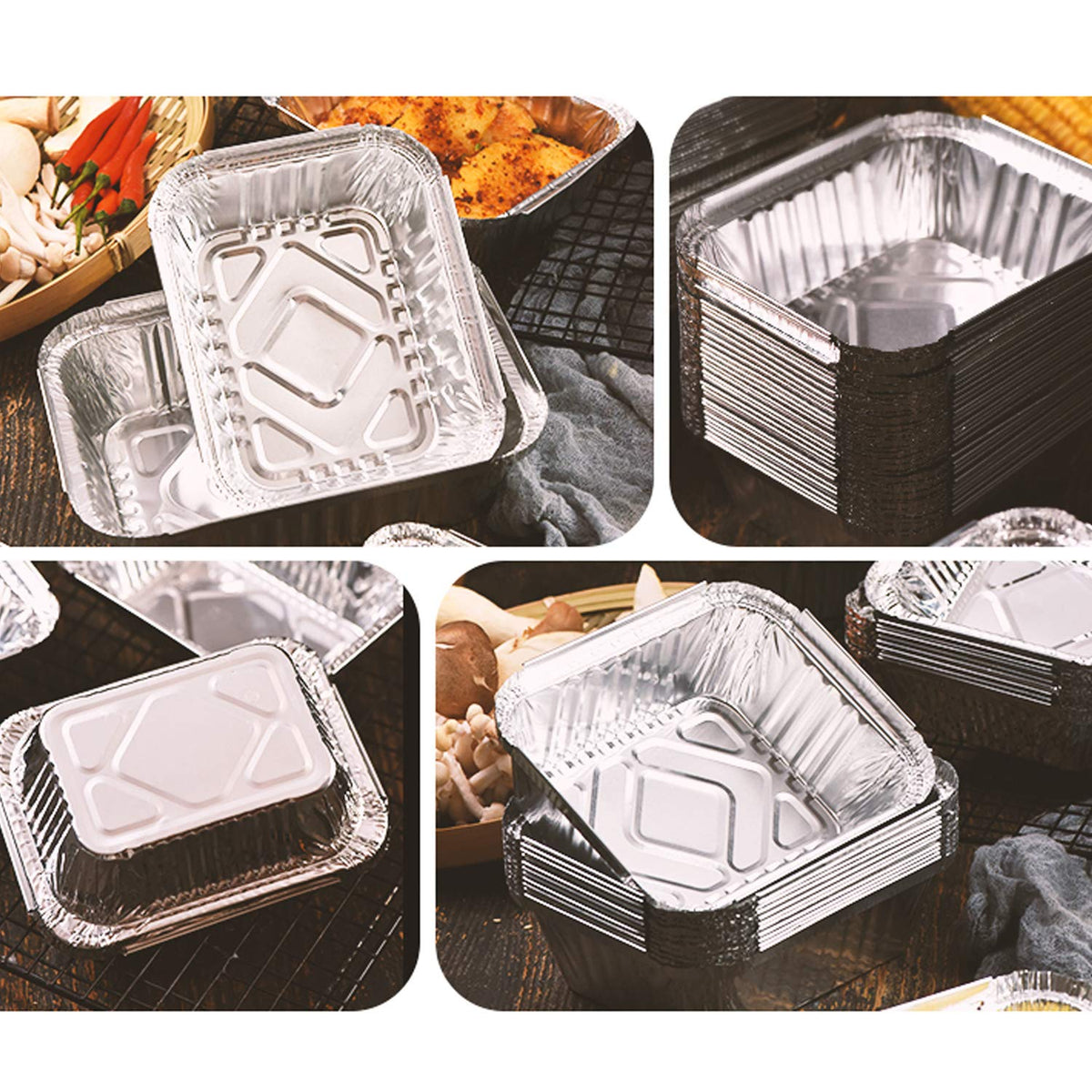 Waytiffer 8x8 pans in freezer for cold-food storage.