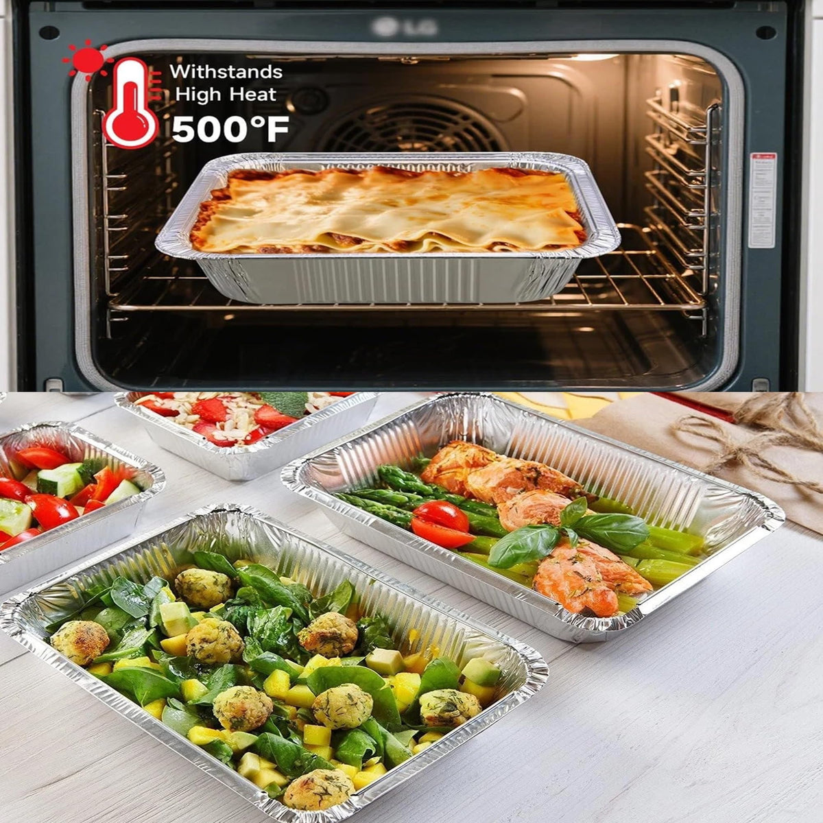 Waytiffer ten-pack full-size pans for large gatherings and events.