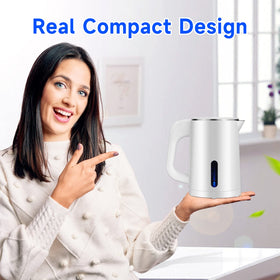 Wdcme kettle packaging view, travel-ready compact box.
