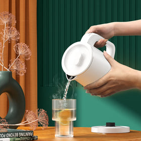 Wdcme kettle inside a travel bag, perfect for hotel stays.