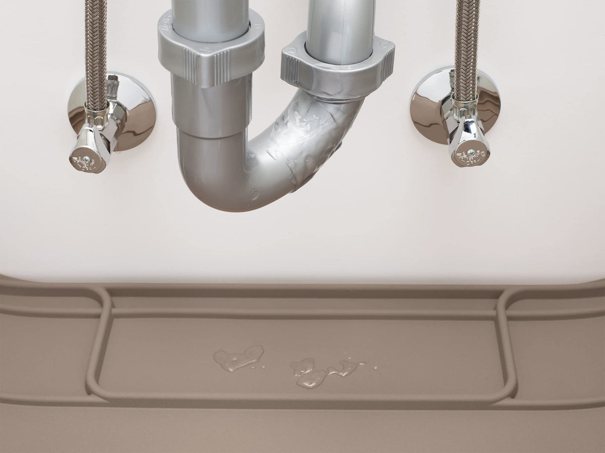 WeatherTech SinkMat measures 28-3/8 by 19-7/8 inches for compact baths.