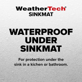 WeatherTech SinkMat durable-tpe-material stays flexible with heavy use.