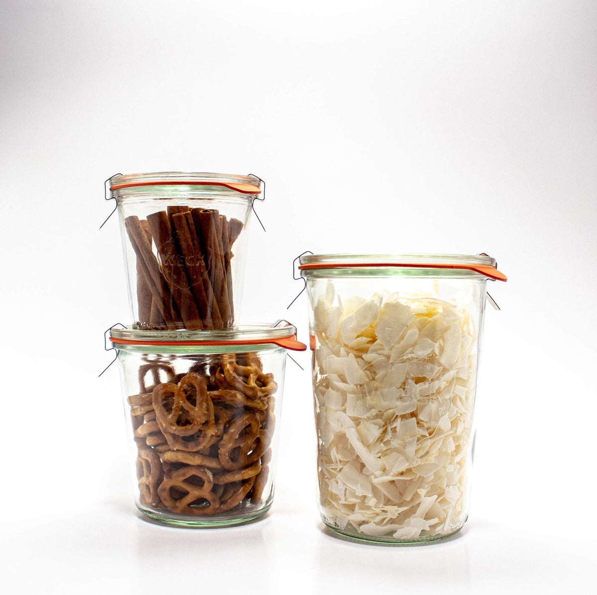 Weck Mold Jar used for kitchen storage of pickles, jams, and spices