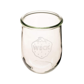 WECK Tulip jar steel clips secure the airtight seal.
