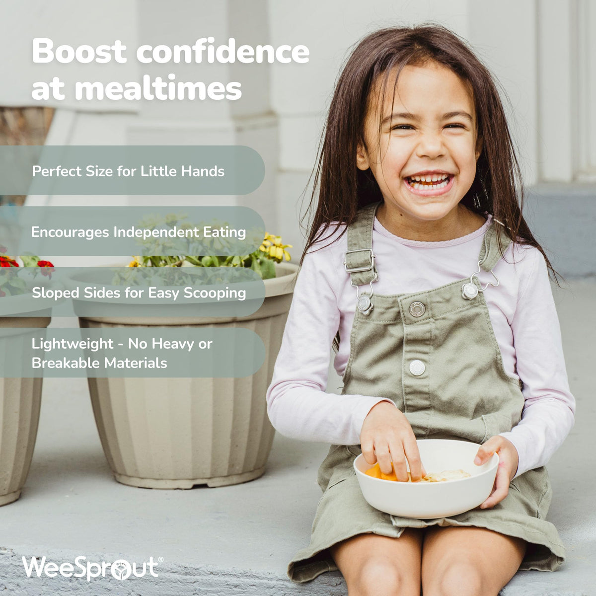 WeeSprout dishwasher-safe bowls for quick cleanup