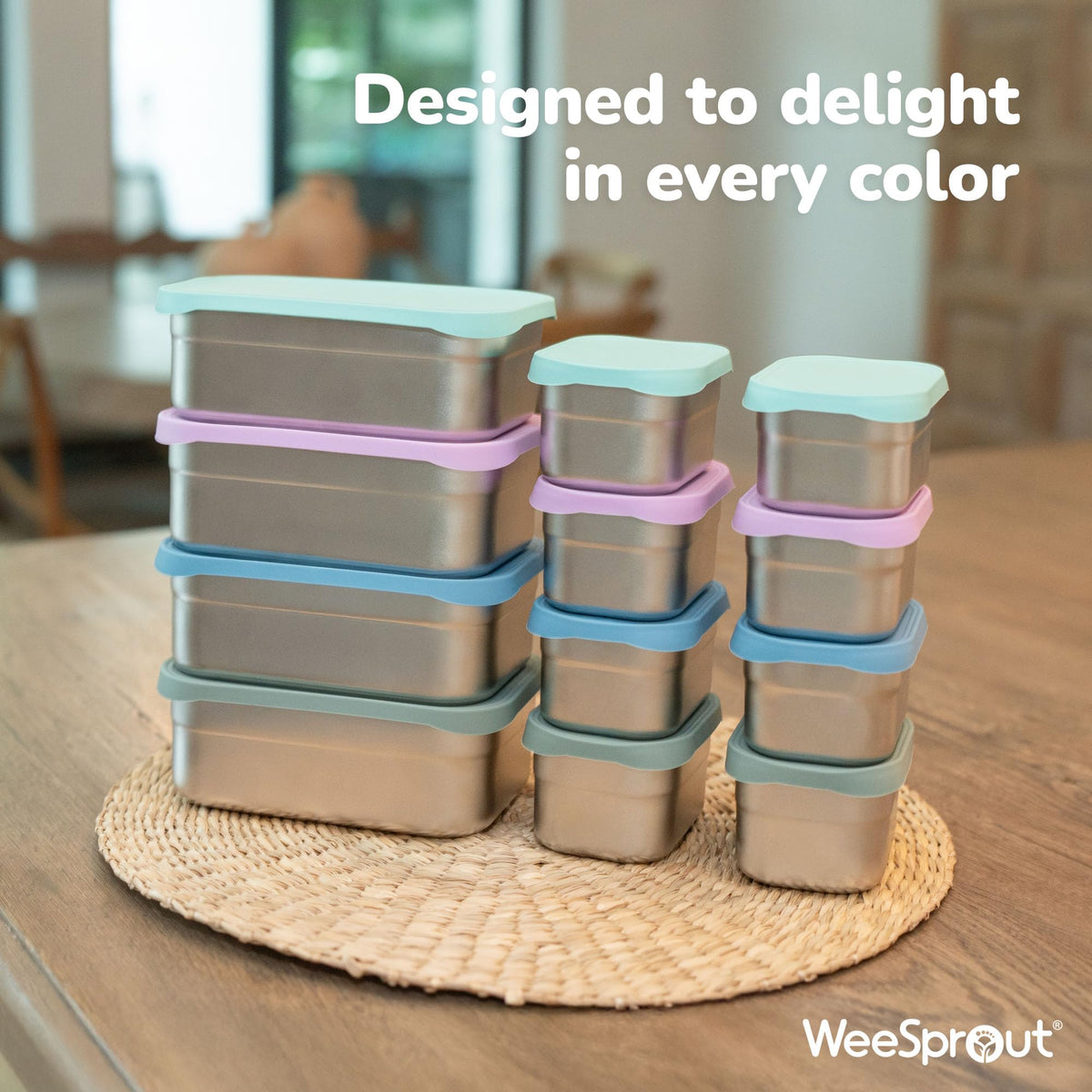 WeeSprout travel-ready set ideal for school and picnics