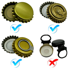 WENNING 150 crown caps included for ready-to-use sealing.
