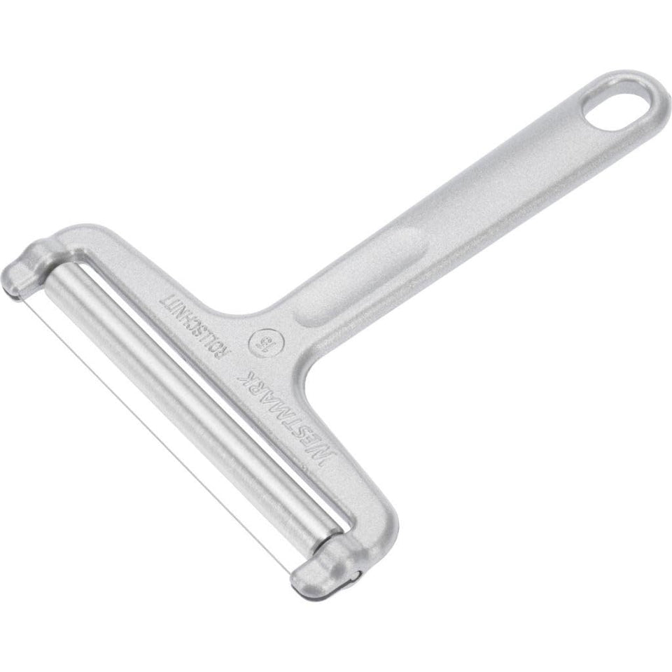 Westmark wire cheese slicer with stainless steel wire for precise, clean slices.