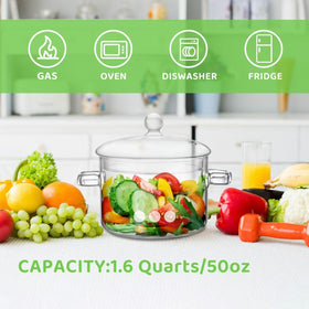 Wetpyaks heat-resistant pot tolerates up to 400°F for versatile cooking.