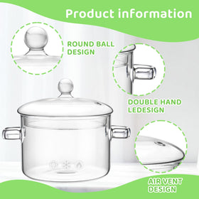 Wetpyaks glass pot bubbling with soup for easy monitoring.