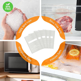 Wevac BPA-free bags ensure safe food storage and sous vide readiness.