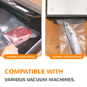 Wevac heavy-duty, puncture-preventing roll helps protect frozen foods.