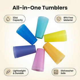 WEXINHAO 32 oz cups dishwasher safe for quick cleanup.