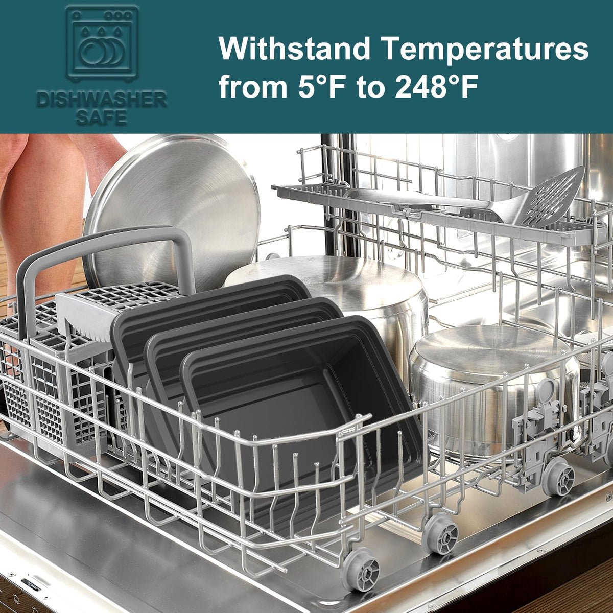 WGCC 24 oz single-compartment container ideal for portion-controlled meals.