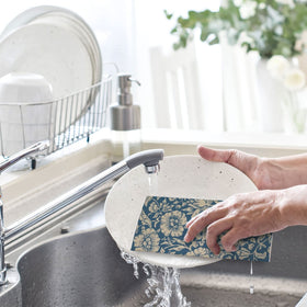 Compact 7x8 inches fits most wiping tasks in kitchens