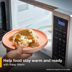 Whirlpool WMCS3018RB steam-clean feature demonstrating easy cleanup