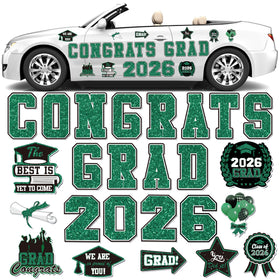 WHYMEO congratulatory letters magnet set for car decor and celebrations