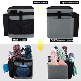 Wigojoy exterior pockets reveal ample storage for rags and bottles