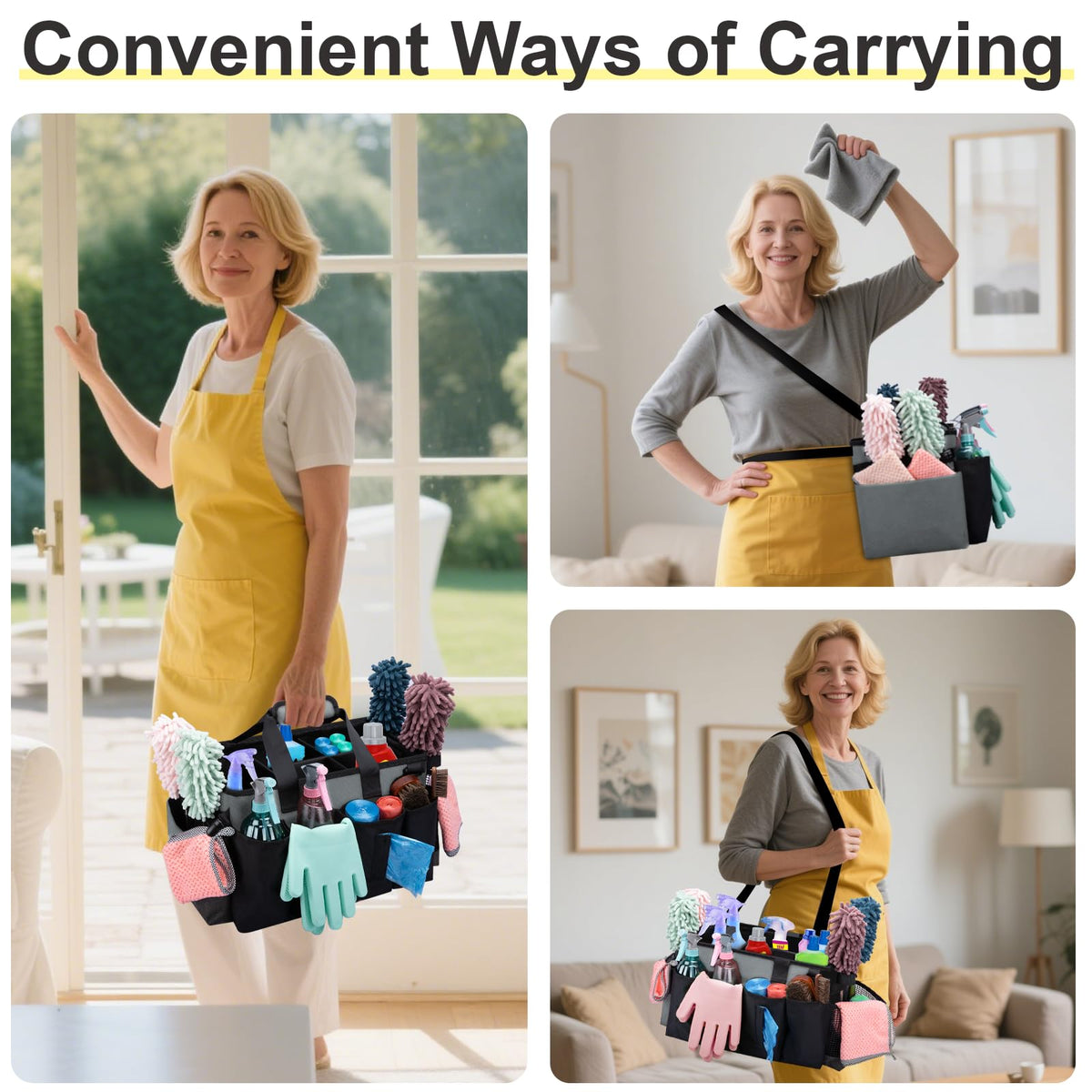 Wigojoy carry options shown with handle and strap for convenience