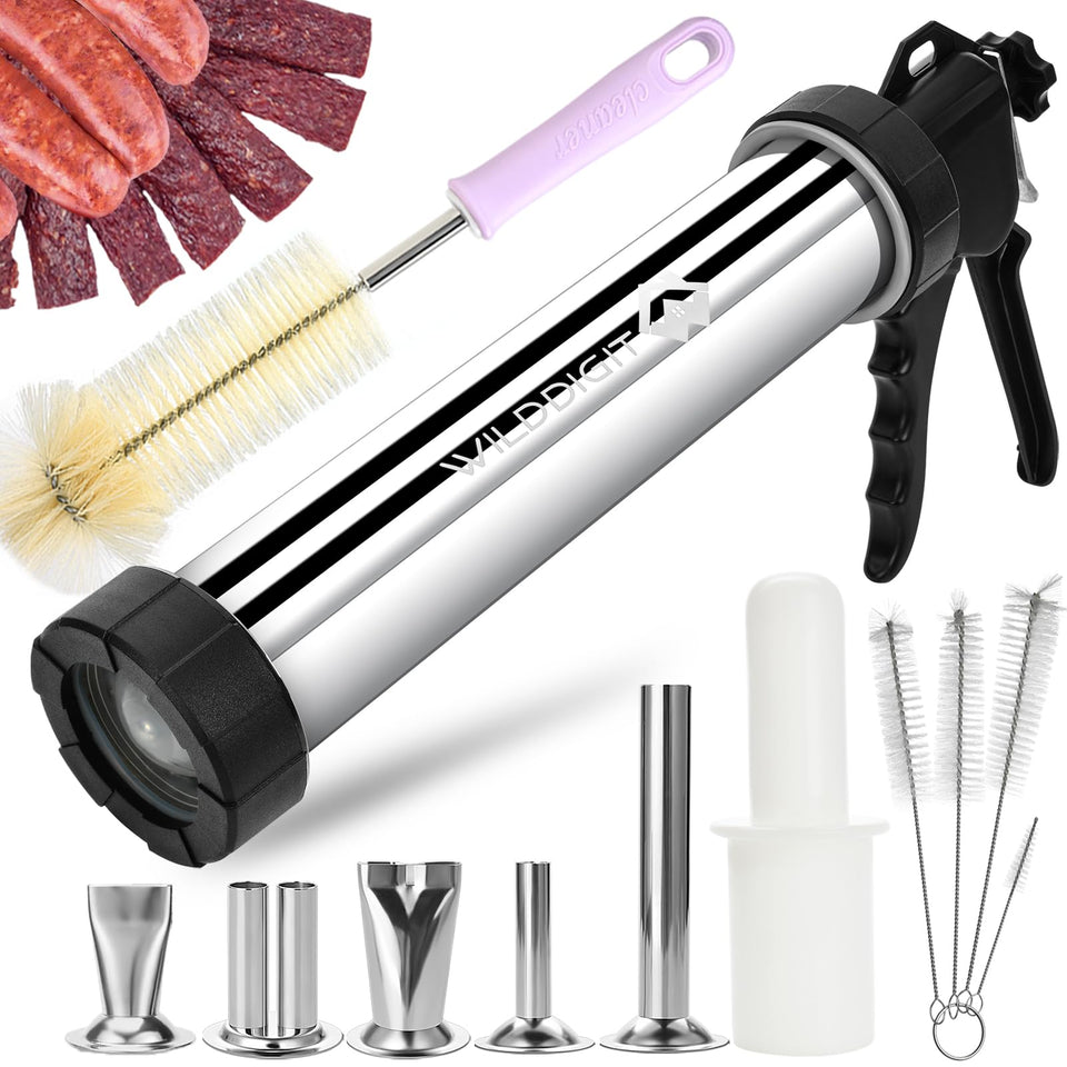 WILDDIGIT 3rd Gen jerky gun cannon for smooth, even extrusion.